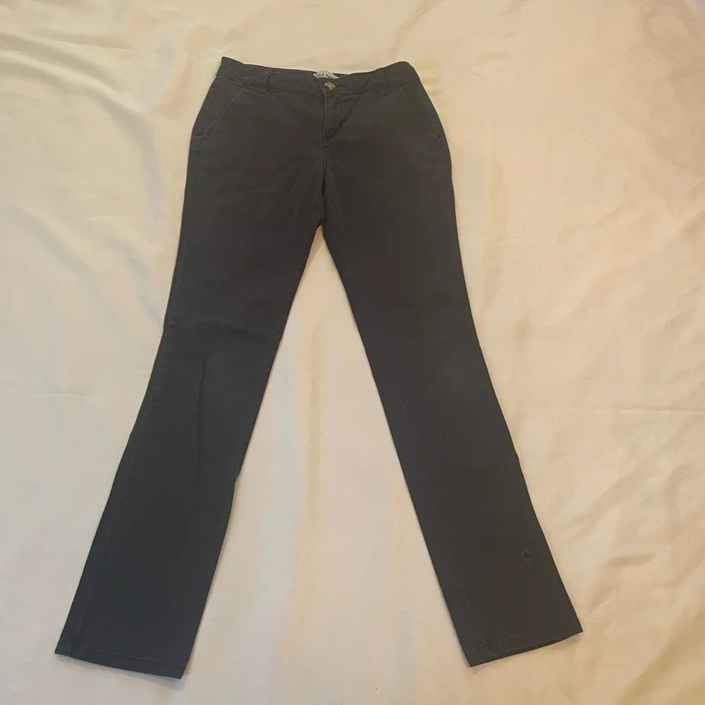 Old Navy Kids Dark Blue Pants, Adjustable Waist, Faux‎ Back Pockets, Size 14
